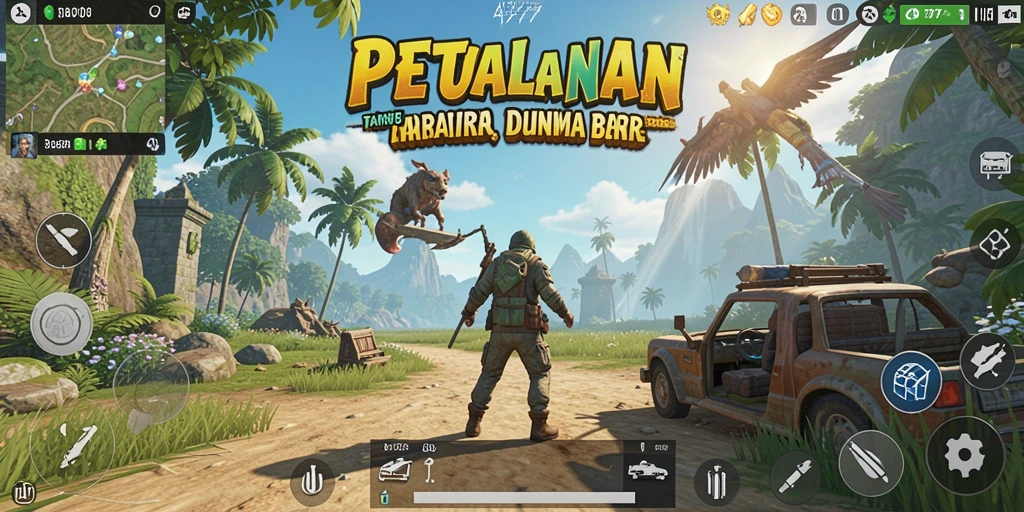 Gameplay petualangan Open World yang menarik di A7777.