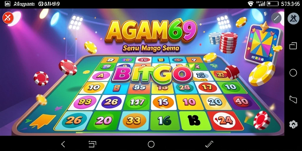Tampilan gameplay Bingo yang seru dan interaktif di AGAM69.
