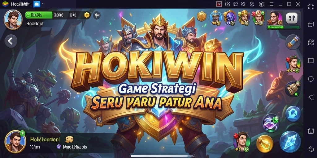 Tampilan gameplay HOKIWIN yang mendebarkan dan strategis.