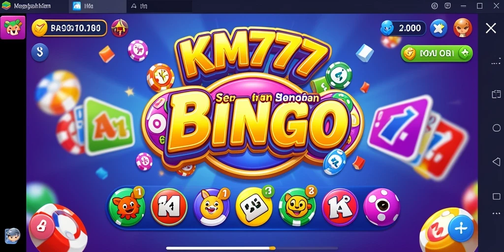 Tampilan gameplay seru KM777 dengan permainan Bingo yang mengasyikkan.
