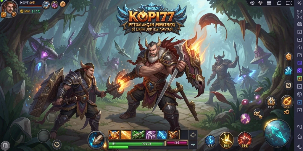 Screenshot Gameplay KOPI77 dengan aksi seru di dunia MMORPG.