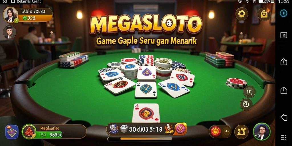 Tampilan gameplay Gaple yang menarik di MEGASLOTO.