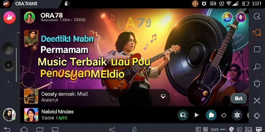 Tampilan gameplay ORA78 yang dinamis dan interaktif.