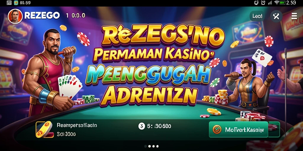 Tampilan menarik dari gameplay Kasino di REZEGO.