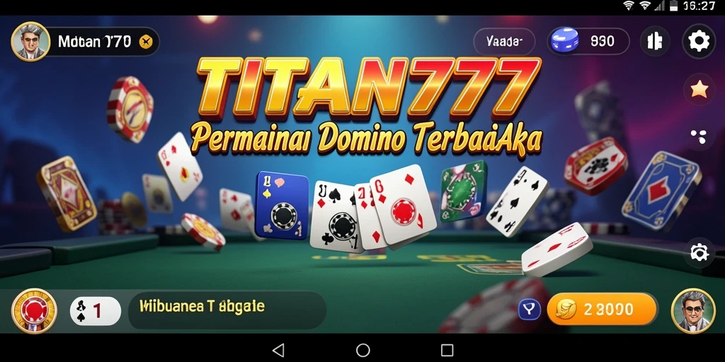 Screenshot utama menunjukkan gameplay seru dalam permainan Domino.